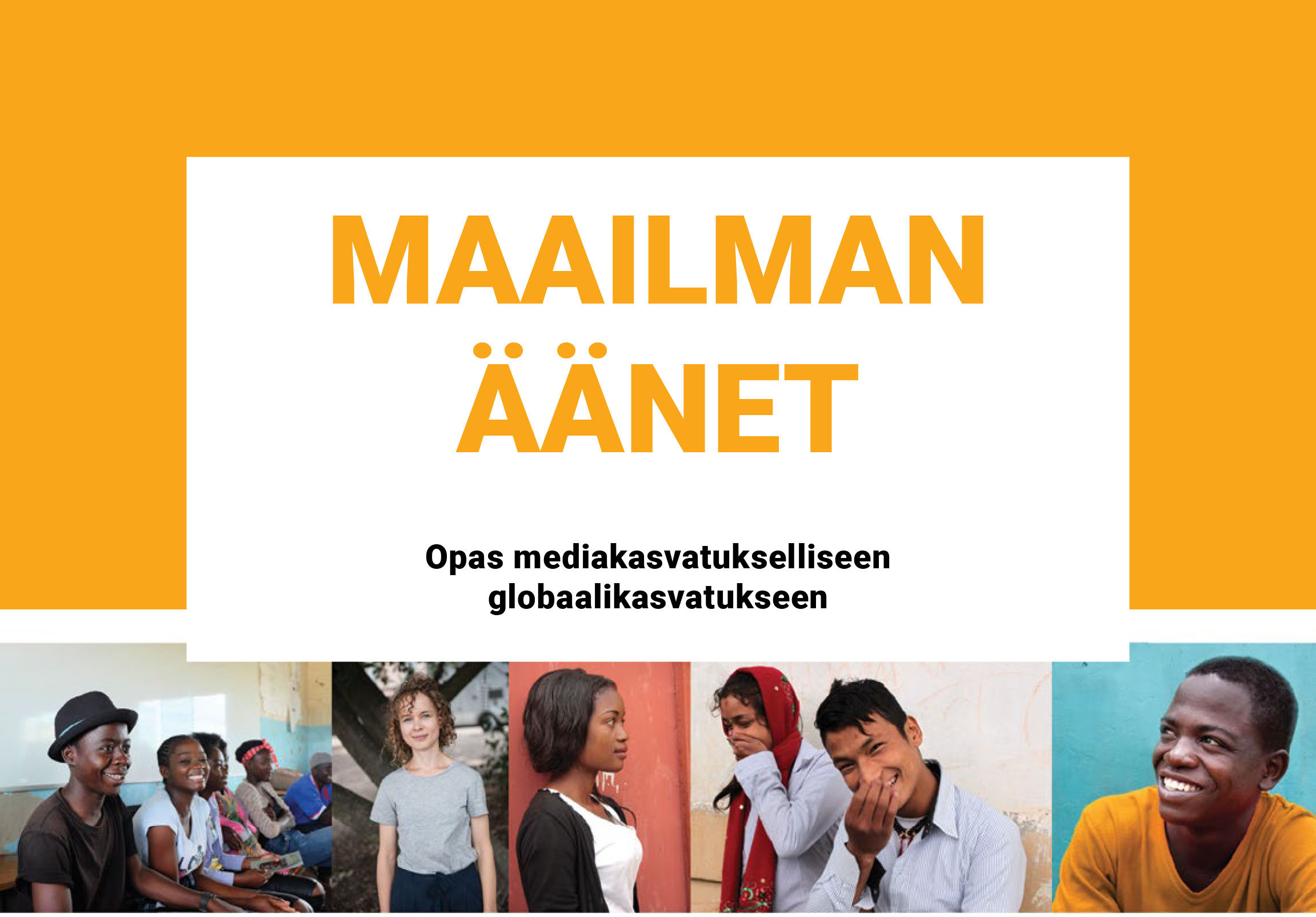 Oppaan kansilehden osa Maailman äänet.