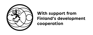 web UM_Kehitysyhteistyo_horizontal_musta_UK Logo With support from Finland's development cooperation.